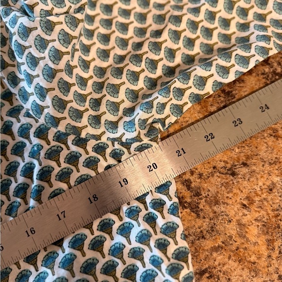 NWT BIBA Kurta Tunic Dress Women Sz 38 Blue Green Floral Print V Neck 1 Piece - Picture 10 of 15